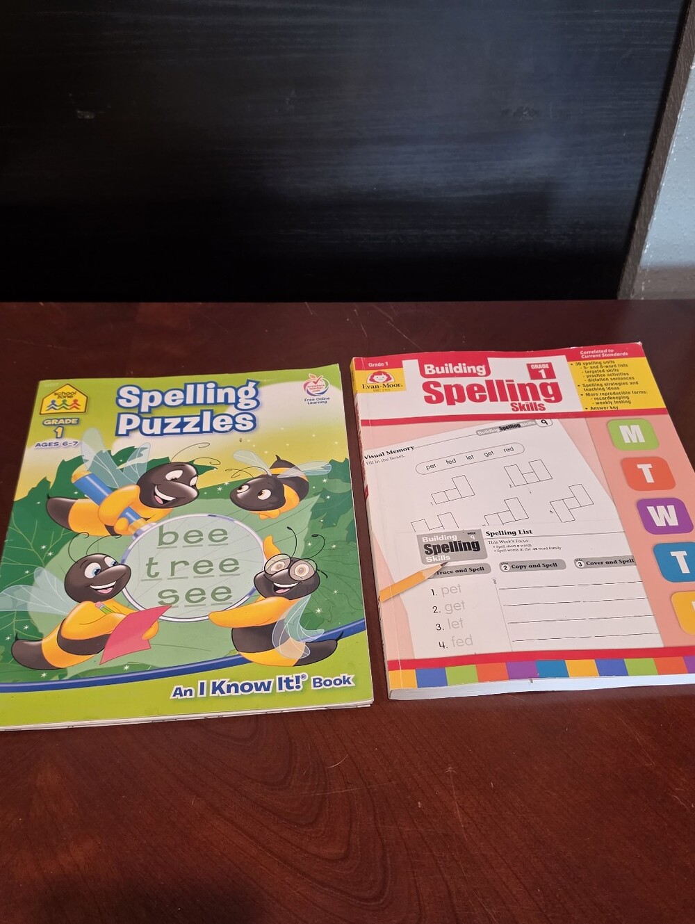 1st Grade Spelling Work Books Evan Moor School Zone